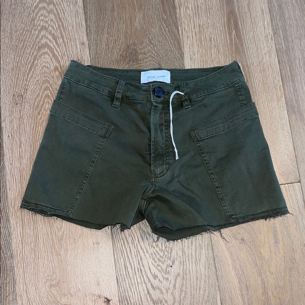 Dear John Dark Green Women's Cargo Shorts size 27